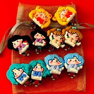 Sailermoon ear clip set